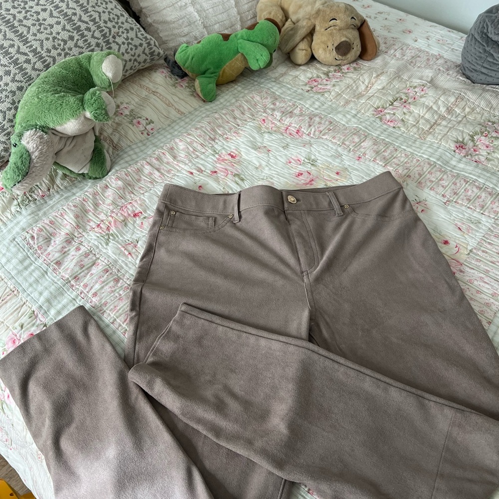Chico's Taupe Straight Leg Pants